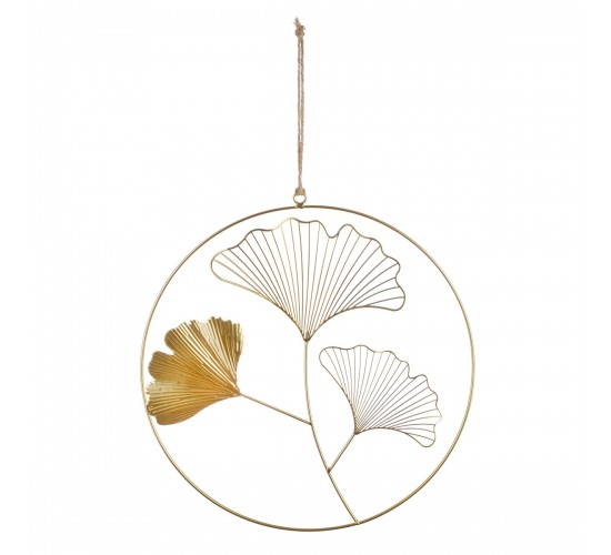 Κρεμάστρα Στρογγυλό Ginkgo Motif Μεταλλικό Χρυσό Χρώμα 34X0X49Cm 34X0X49Cm Κρεμάστρα Στρογγυλό Ginkgo Motif Μεταλλικό Χρυσό Χρώμα 34X0X49Cm 34X0X49Cm