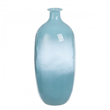  Βάζο Μπουκάλι Γυαλικά Μπλε D16X38Cm D16X38Cm