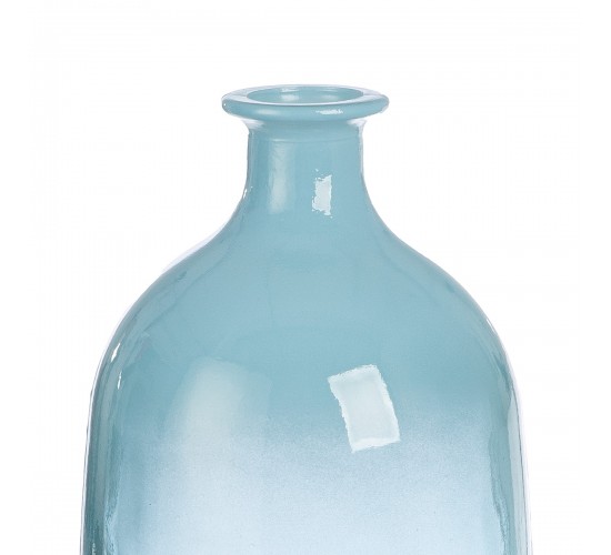 Βάζο Μπουκάλι Γυαλικά Μπλε D16X38Cm D16X38Cm Βάζο Μπουκάλι Γυαλικά Μπλε D16X38Cm D16X38Cm