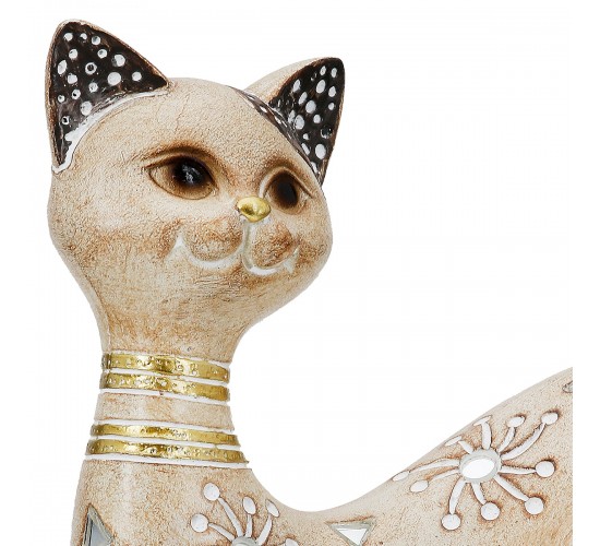 Figure Cat Synthetic Resin Ανοιχτό καφέ 21X8X12Cm 21X8X12Cm Figure Cat Synthetic Resin Ανοιχτό καφέ 21X8X12Cm 21X8X12Cm