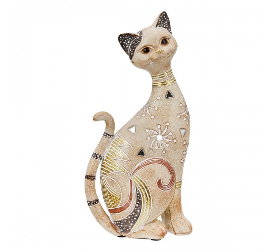 Figure Cat Synthetic Resin Ανοιχτό καφέ 11X10X23Cm 11X10X23Cm Figure Cat Synthetic Resin Ανοιχτό καφέ 11X10X23Cm 11X10X23Cm