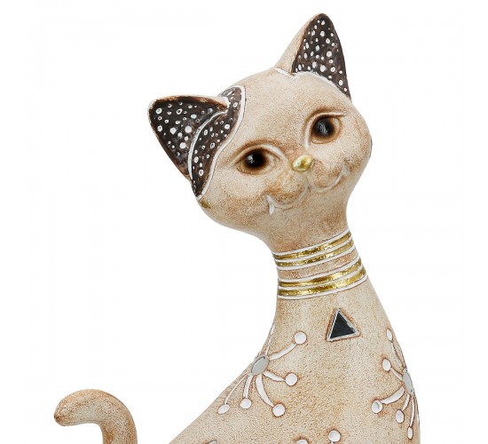 Figure Cat Synthetic Resin Ανοιχτό καφέ 11X10X23Cm 11X10X23Cm Figure Cat Synthetic Resin Ανοιχτό καφέ 11X10X23Cm 11X10X23Cm