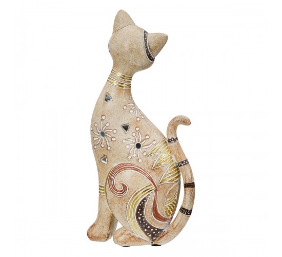 Figure Cat Synthetic Resin Ανοιχτό καφέ 11X10X23Cm 11X10X23Cm Figure Cat Synthetic Resin Ανοιχτό καφέ 11X10X23Cm 11X10X23Cm