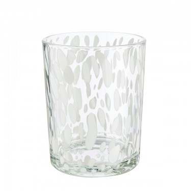  Φανάρι Κυλινδρικό Γυάλινο Διαφανές Λευκό D10X13Cm D10X13Cm