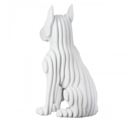 Figure Dog Synthetic Resin White 8X12X22Cm 8X12X22Cm Figure Dog Synthetic Resin White 8X12X22Cm 8X12X22Cm