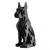  Figure Dog Synthetic Resin Black 13X15X29Cm 13X15X29Cm