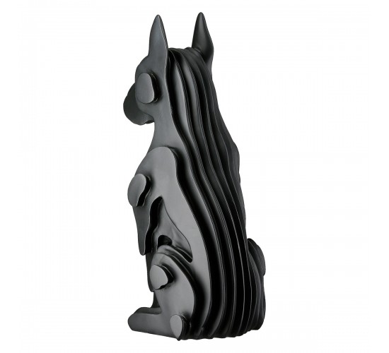  Figure Dog Synthetic Resin Black 13X15X29Cm 13X15X29Cm