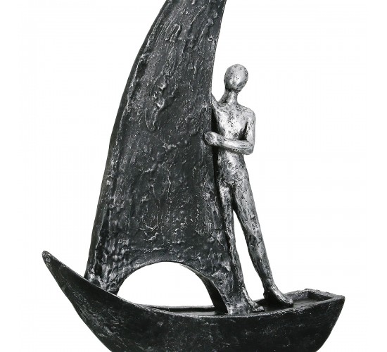Figure Boat Man Motif Συνθετική Ρητίνη Χρυσό Χρώμα Ασημί Χρώμα 2 Ποικιλία 20X6X29Cm 20X6X29Cm Figure Boat Man Motif Συνθετική Ρητίνη Χρυσό Χρώμα Ασημί Χρώμα 2 Ποικιλία 20X6X29Cm 20X6X29Cm