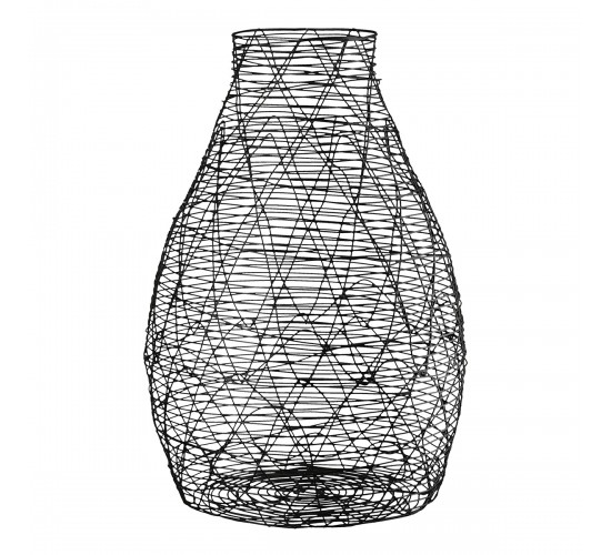 Βάζο Βολβώδες Μεταλλικό Μαύρο D17X26Cm D17X26Cm Βάζο Βολβώδες Μεταλλικό Μαύρο D17X26Cm D17X26Cm
