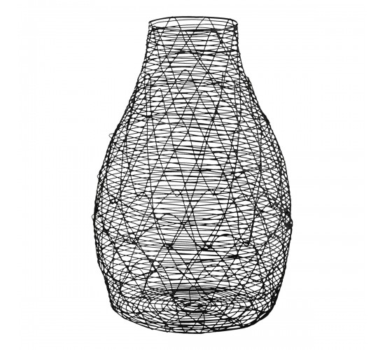 Βάζο Βολβώδες Μεταλλικό Μαύρο D17X26Cm D17X26Cm Βάζο Βολβώδες Μεταλλικό Μαύρο D17X26Cm D17X26Cm