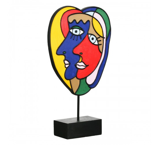 Sculpture Face Motif Συνθετική Ρητίνη Πολύχρωμη 2 Ποικιλία 20X7X35Cm 20X7X35Cm Sculpture Face Motif Συνθετική Ρητίνη Πολύχρωμη 2 Ποικιλία 20X7X35Cm 20X7X35Cm