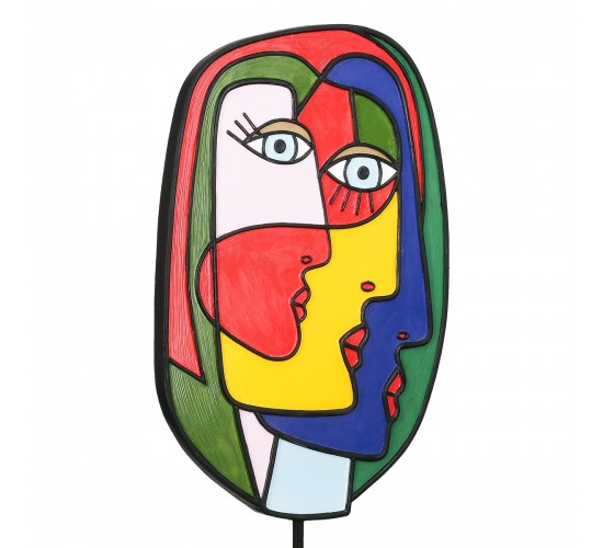 Sculpture Face Motif Συνθετική Ρητίνη Πολύχρωμη 2 Ποικιλία 20X7X35Cm 20X7X35Cm Sculpture Face Motif Συνθετική Ρητίνη Πολύχρωμη 2 Ποικιλία 20X7X35Cm 20X7X35Cm