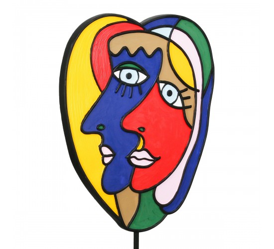 Sculpture Face Motif Συνθετική Ρητίνη Πολύχρωμη 2 Ποικιλία 20X7X35Cm 20X7X35Cm Sculpture Face Motif Συνθετική Ρητίνη Πολύχρωμη 2 Ποικιλία 20X7X35Cm 20X7X35Cm