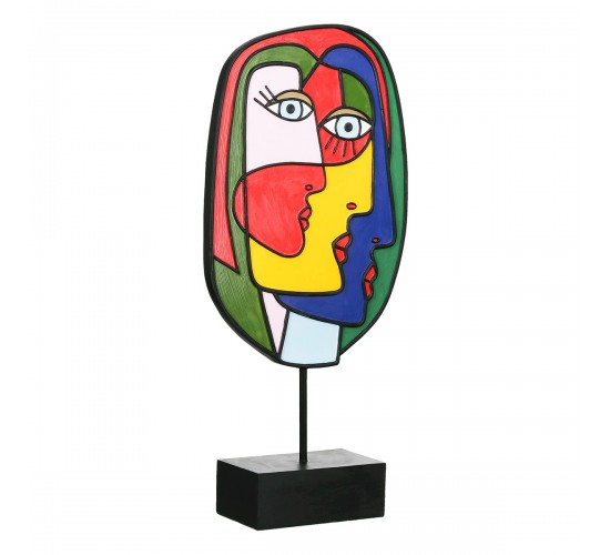 Sculpture Face Motif Συνθετική Ρητίνη Πολύχρωμη 2 Ποικιλία 20X7X35Cm 20X7X35Cm Sculpture Face Motif Συνθετική Ρητίνη Πολύχρωμη 2 Ποικιλία 20X7X35Cm 20X7X35Cm