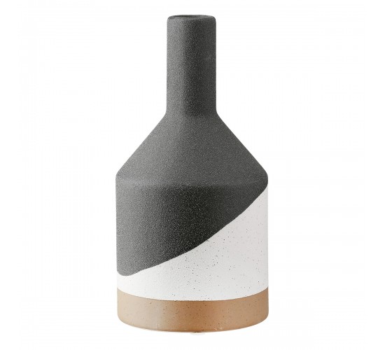 Βάζο Λαιμού Κεραμικό Μαύρο D10X21Cm D10X21Cm Βάζο Λαιμού Κεραμικό Μαύρο D10X21Cm D10X21Cm
