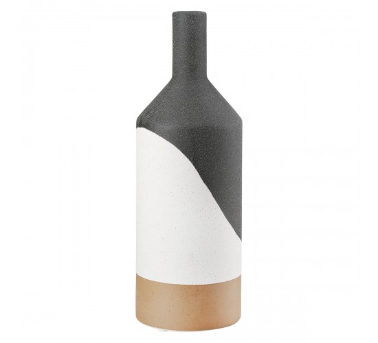 Βάζο Λαιμού Κεραμικό Μαύρο D10X31Cm D10X31Cm Βάζο Λαιμού Κεραμικό Μαύρο D10X31Cm D10X31Cm
