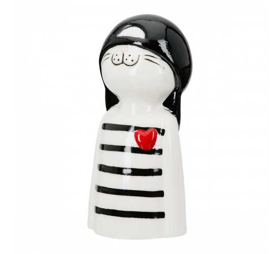 Figure Cat Porcelain White 2 Assorted 6X5X12Cm 6X5X12Cm Figure Cat Porcelain White 2 Assorted 6X5X12Cm 6X5X12Cm