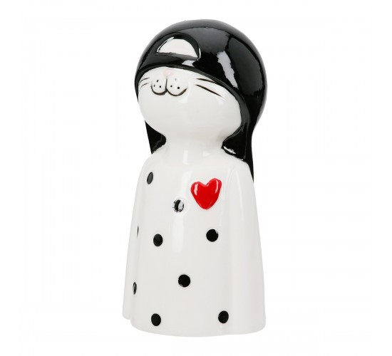 Figure Cat Porcelain White 2 Assorted 6X5X12Cm 6X5X12Cm Figure Cat Porcelain White 2 Assorted 6X5X12Cm 6X5X12Cm
