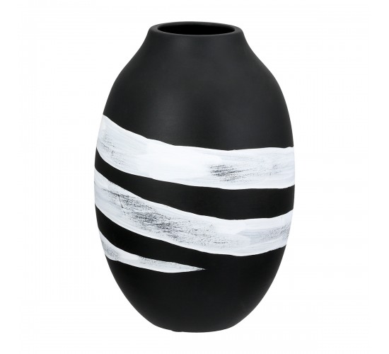 Βάζο Στρογγυλό Κεραμικό Μαύρο D14X21Cm D14X21Cm Βάζο Στρογγυλό Κεραμικό Μαύρο D14X21Cm D14X21Cm
