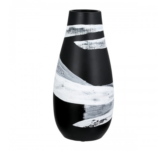 Βάζο Στρογγυλό Κεραμικό Μαύρο D14X29Cm D14X29Cm Βάζο Στρογγυλό Κεραμικό Μαύρο D14X29Cm D14X29Cm