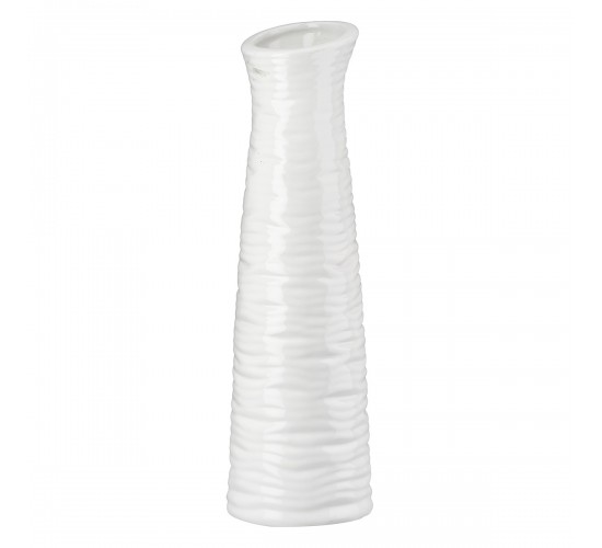 Βάζο Κεραμικό Λευκό Ποικιλία 3 φορές D13X46Cm D13X46Cm Βάζο Κεραμικό Λευκό Ποικιλία 3 φορές D13X46Cm D13X46Cm