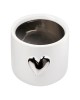 Planter Heart Motif Κεραμικό Λευκό D8X9Cm D8X9Cm Planter Heart Motif Κεραμικό Λευκό D8X9Cm D8X9Cm