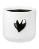 Planter Heart Motif Κεραμικό Λευκό D8X9Cm D8X9Cm Planter Heart Motif Κεραμικό Λευκό D8X9Cm D8X9Cm