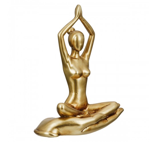 Figure Yoga Motif Συνθετική Ρητίνη Χρυσού Χρυσού Ποικιλία 3 φορές 16X8X21Cm 16X8X21Cm Figure Yoga Motif Συνθετική Ρητίνη Χρυσού Χρυσού Ποικιλία 3 φορές 16X8X21Cm 16X8X21Cm