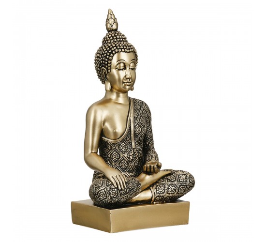 Figure Buddha Synthetic Resin Χρυσόχρωμο 12X8X22Cm 12X8X22Cm Figure Buddha Synthetic Resin Χρυσόχρωμο 12X8X22Cm 12X8X22Cm