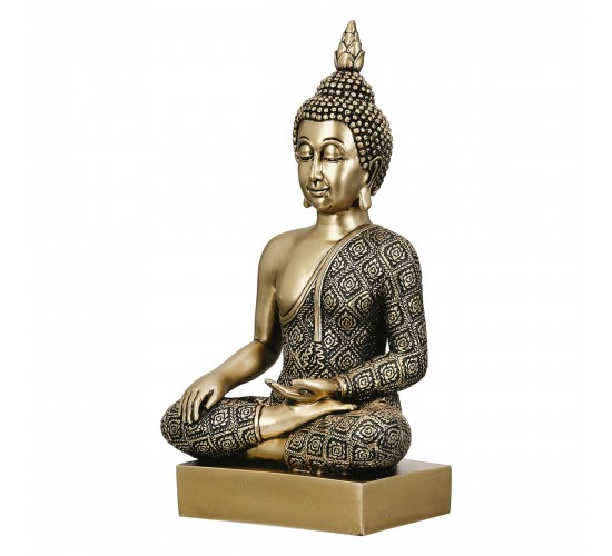 Figure Buddha Synthetic Resin Χρυσόχρωμο 12X8X22Cm 12X8X22Cm Figure Buddha Synthetic Resin Χρυσόχρωμο 12X8X22Cm 12X8X22Cm