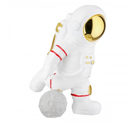 Figure Astronaut Synthetic Resin Grey White 2 Assorted 10X14X18Cm 10X14X18Cm Figure Astronaut Synthetic Resin Grey White 2 Assorted 10X14X18Cm 10X14X18Cm