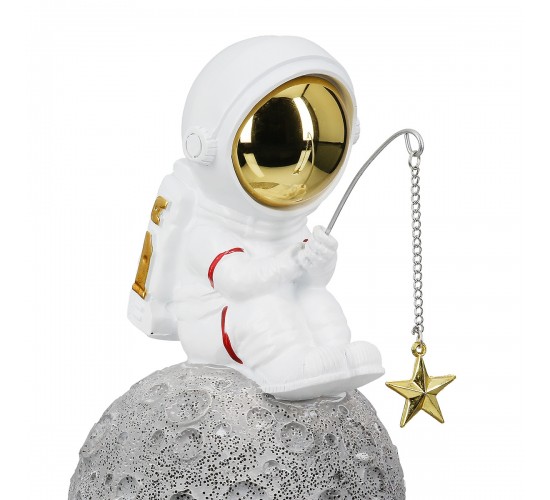 Figure Astronaut Synthetic Resin Grey White 2 Assorted 10X14X18Cm 10X14X18Cm Figure Astronaut Synthetic Resin Grey White 2 Assorted 10X14X18Cm 10X14X18Cm
