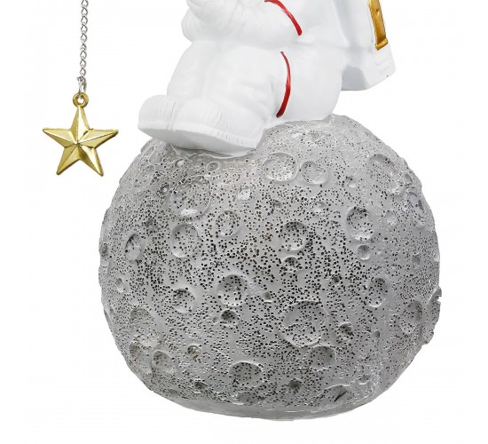 Figure Astronaut Synthetic Resin Grey White 2 Assorted 10X14X18Cm 10X14X18Cm Figure Astronaut Synthetic Resin Grey White 2 Assorted 10X14X18Cm 10X14X18Cm