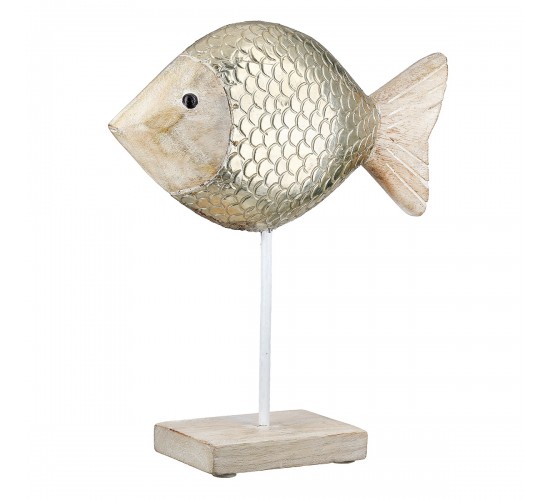 Stand Relief Fish Mango Wood Φυσικά Χρώματα 21X7X25Cm 21X7X25Cm Stand Relief Fish Mango Wood Φυσικά Χρώματα 21X7X25Cm 21X7X25Cm