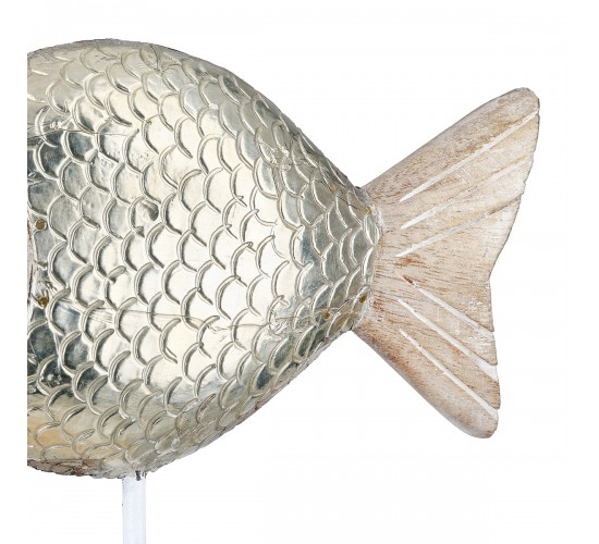 Stand Relief Fish Mango Wood Φυσικά Χρώματα 21X7X25Cm 21X7X25Cm Stand Relief Fish Mango Wood Φυσικά Χρώματα 21X7X25Cm 21X7X25Cm