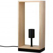  Επιτραπέζιο φωτιστικό Ξύλο Φυσικά Χρώματα 17X10X36Cm 17X10X36Cm