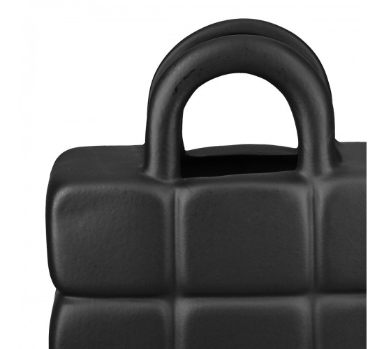 Βάζο Κεραμικό Μαύρο Λευκό 2 Ποικιλία 15X5X19Cm 15X5X19Cm Βάζο Κεραμικό Μαύρο Λευκό 2 Ποικιλία 15X5X19Cm 15X5X19Cm