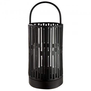  Φανάρι Κυλινδρικό Μεταλλικό Μαύρο D15X39Cm D15X39Cm