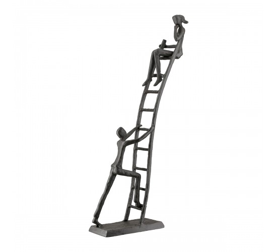 Γλυπτική Σκάλα Μεταλλική Σκούρο Καφέ 17X6X34Cm 17X6X34Cm Γλυπτική Σκάλα Μεταλλική Σκούρο Καφέ 17X6X34Cm 17X6X34Cm