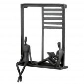  Ανάγλυφο τοίχου Ορθογώνιο Μεταλλικό Σκούρο Καφέ 17X9X25Cm 17X9X25Cm