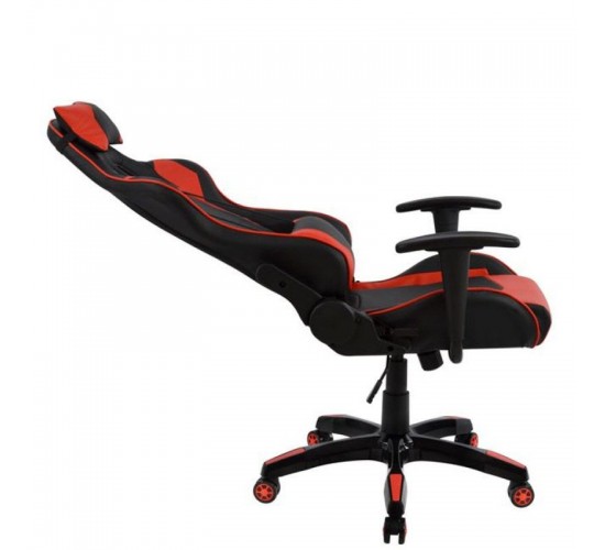Πολυθρόνα Γραφείου Gaming ULTIMET Κόκκινο/Μαύρο PVC 66x67x127-135cm Πολυθρόνα Γραφείου Gaming ULTIMET Κόκκινο/Μαύρο PVC 66x67x127-135cm
