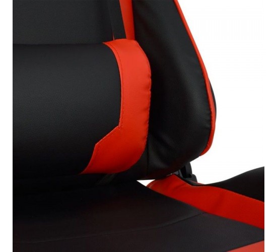 Πολυθρόνα Γραφείου Gaming ULTIMET Κόκκινο/Μαύρο PVC 66x67x127-135cm Πολυθρόνα Γραφείου Gaming ULTIMET Κόκκινο/Μαύρο PVC 66x67x127-135cm