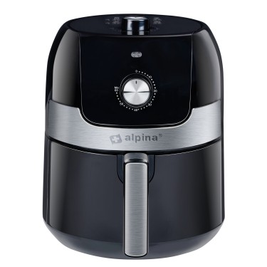 Φριτέζα Αέρος Με Αποσπώμενο Κάδο Μαύρο/Ασημί 3.5lt 1400W ALPINA