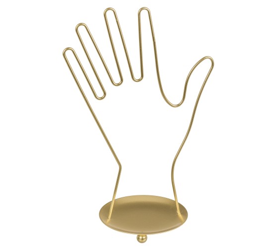 Μπιζουτιέρα Χέρι Χρυσό Μέταλλο 16x10x26.5cm