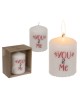 Κερί Κύλινδρος ‘You & Me’ Λευκό 6x8cm Κερί Κύλινδρος ‘You & Me’ Λευκό 6x8cm
