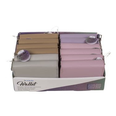 Πορτοφόλι Με Φερμουάρ Δερματίνη 12x9cm Σε 4 Χρώματα