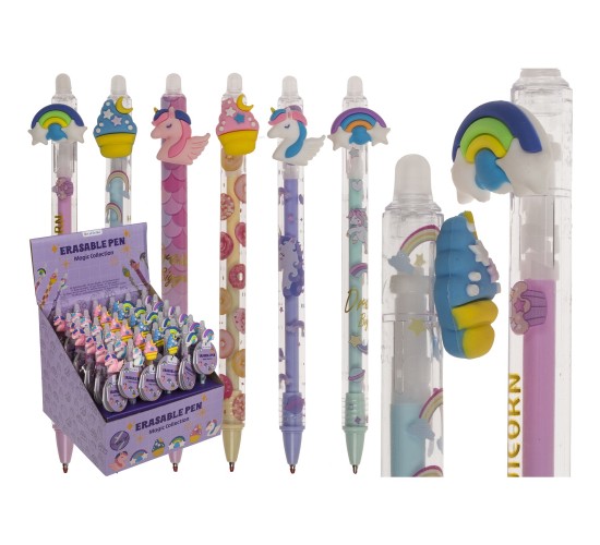 Στυλό Που Σβήνει Magical Πλαστικό 14.5cm Σε 6 Σχέδια