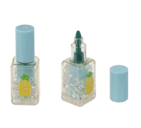 Βαφή Νυχιών Highlighter Με Glitter 2.3x7cm Σε 6 Χρώματα Βαφή Νυχιών Highlighter Με Glitter 2.3x7cm Σε 6 Χρώματα