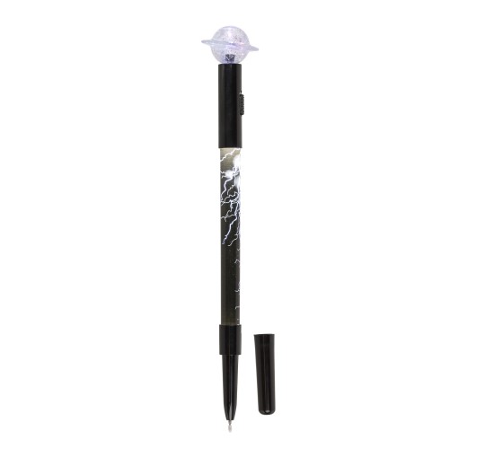 Στυλό Fineliner Με Λαμπάκι LED Πλανήτης Ποσειδώνας Μπαταρίας Μαύρο Πλαστικό 21cm Στυλό Fineliner Με Λαμπάκι LED Πλανήτης Ποσειδώνας Μπαταρίας Μαύρο Πλαστικό 21cm
