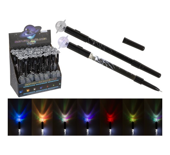Στυλό Fineliner Με Λαμπάκι LED Πλανήτης Ποσειδώνας Μπαταρίας Μαύρο Πλαστικό 21cm Στυλό Fineliner Με Λαμπάκι LED Πλανήτης Ποσειδώνας Μπαταρίας Μαύρο Πλαστικό 21cm